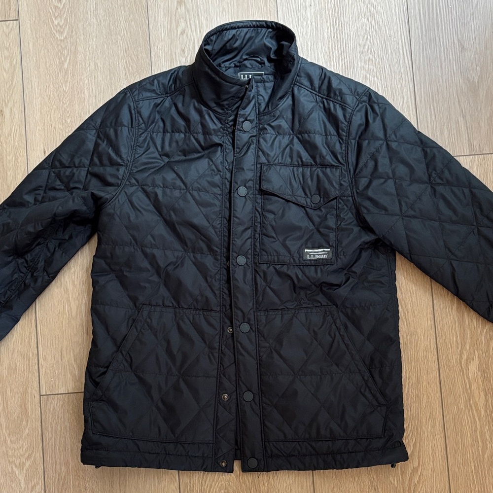 L.L. Bean Men's Black Quilted Puffer Jacket